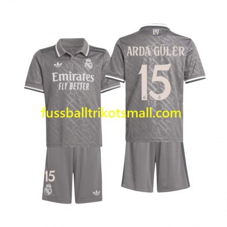 Fußballtrikots Real Madrid Arda Guler 15 Kinder 2024-2025 Kurzarm 3rd trikot kaufen